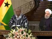Iran’s Opperste Leider Khamenei en president Mahama van Ghana