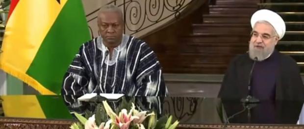 Iran’s Opperste Leider Khamenei en president Mahama van Ghana