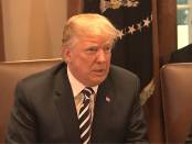 President Trump staat de media te woord over opzeggen Iran-deal