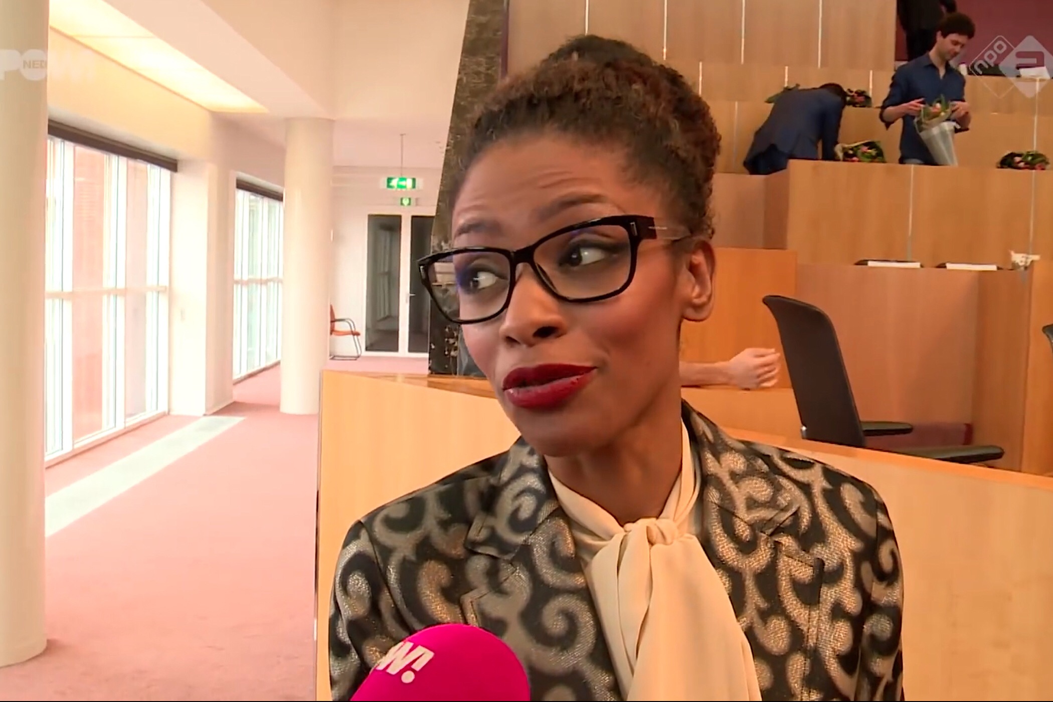 BIJ1-fractielid Sylvana Simons in de Amsterdamse Gemeenteraad