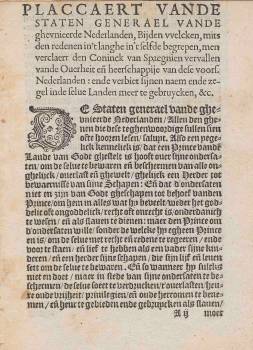 Plakkaat van Verlatinghe (1581)