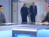 Zuid-Koreaanse televisie over de ontmoeting Trump - Kim Jong-un