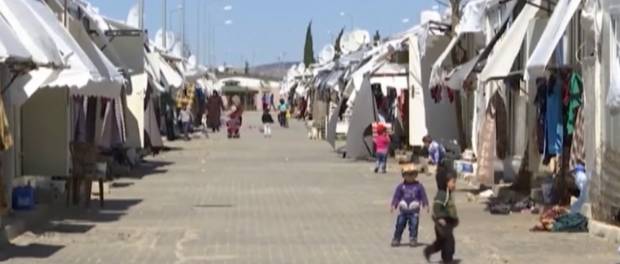 Syrisch vluchtelingenkamp in Turkije.