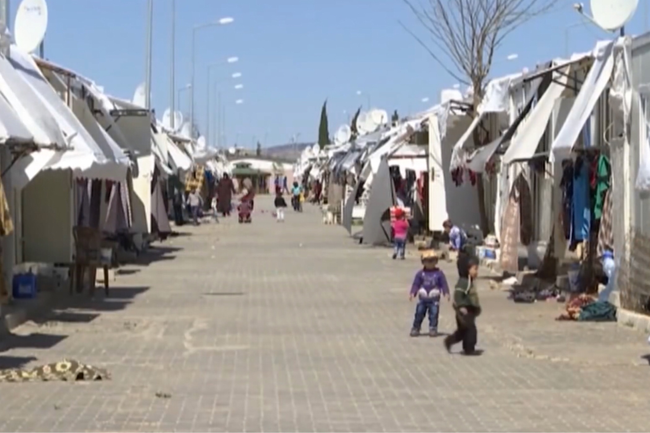 Syrisch vluchtelingenkamp in Turkije.