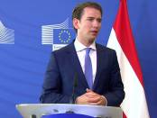 De realo-rechtse Oostenrijkse Bundeskanzler Sebastian Kurz