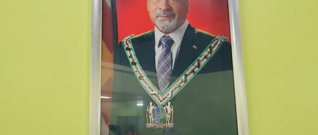 Staatsieportret van president Desi Bouterse van Suriname