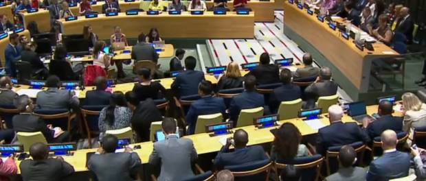 VN-vergadering over Global Impact Migration (13 juli. 2018)