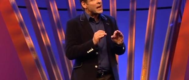 Erik van Muiswinkel tijdens Oudejaarsconferentie 2018