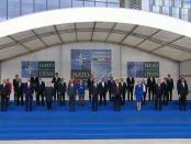 Familiefoto regeringsleiders NATO (11 juli 2018 te Brussel).