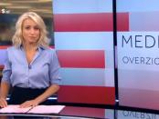 Nieuwslezeres Dionne Stax presenteert het NOS-Journaal.