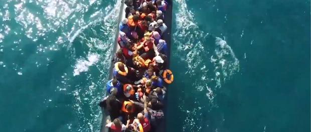 Migranten uit Midden-Afrika onderweg naar Europa