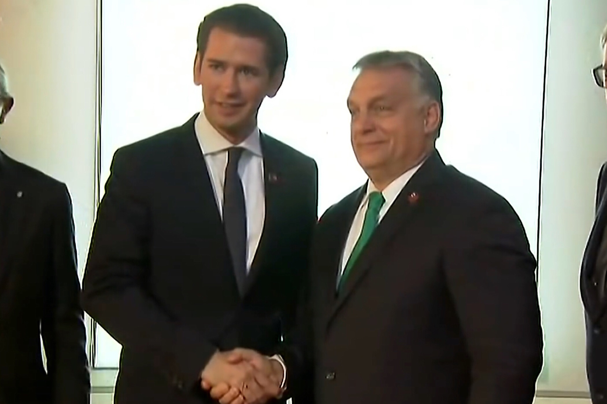 Sebastian Kurz ontvangt Viktor Orban op de informele top van de EU-regeringsleiders in Salzburg (19 september 2018).
