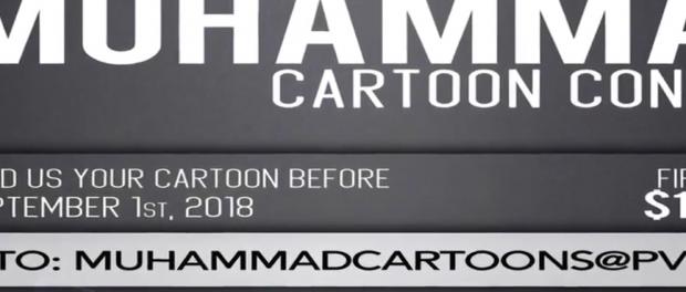 Affiche Mohammed cartoonwedstrijd.