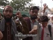 Pakistaanse moslims protesteren tegen cartoonwedstrijd Wilders