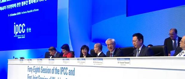 Openingsceremonie IPCC conferentie te Incheon, Zuid-Korea 1 tot 5 oktober 2018.
