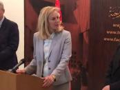Minister Sigrid Kaag op bezoek in Tunesië.