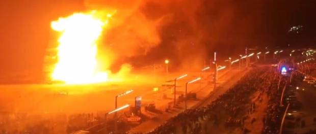 vreugdevuur Scheveningen (Nieuwjaarsnacht 2019)
