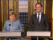 Angela Merkel op bezoek bij Mark Rutte (10 oktober 2018)