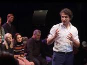 GroenLinks-leider Jesse Klaver op een meet-up in Den Haag (21 januari 2019)
