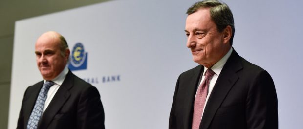 Titelfoto artikel Johannes Vervloed op OpinieZ.com “ECB-president Draghi kiest voor geldpers en negatieve rente”