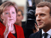 Angela Merkel Emmnuel Macron EU Jan gajentaan opinieZ