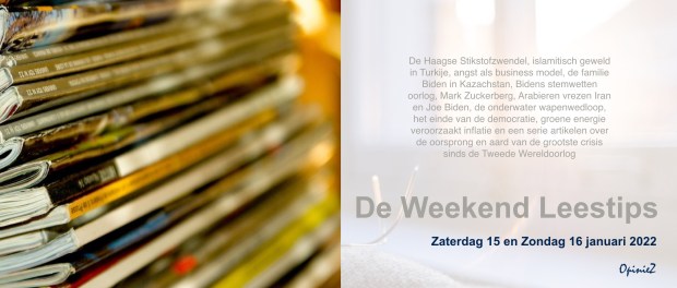 OpinieZ, De Weekend Leestips,