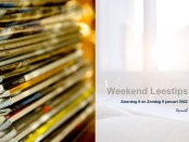 OpinieZ, Weekend Leestips