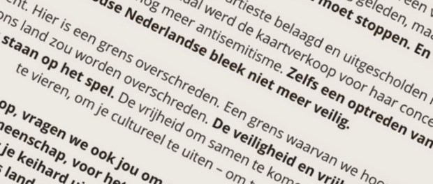 Titelfoto bij artikel Pak Jodenhaat nou eens ècht aan Maaike van charante opiniez